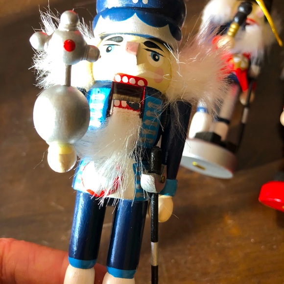 Set of 4 Wooden Nutcracker Ornaments - Picture 6 of 6